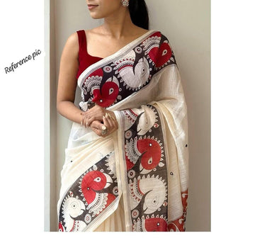 Lenin Saree with mirror work