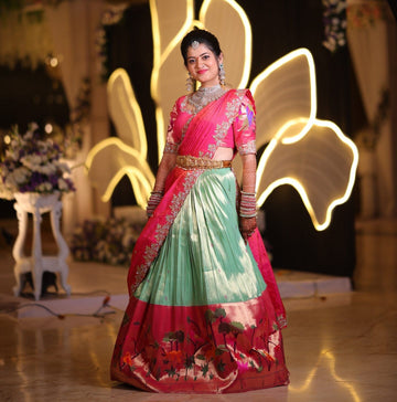Two Tone Premium Paithani Lehanga