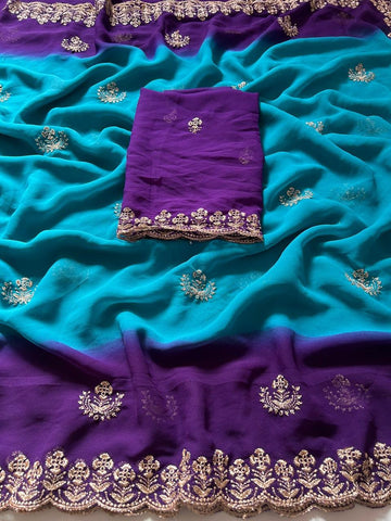New Launch Chiffon Silk Saree