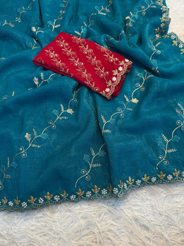 New Design in Crunchy Sarees