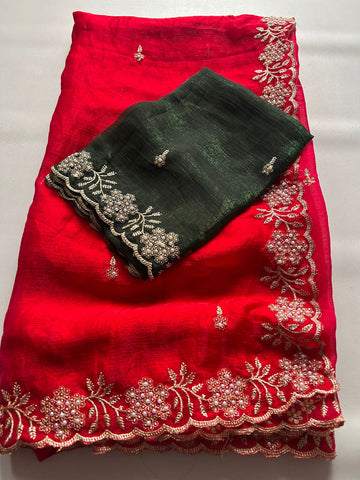 Space Chiffon Sarees