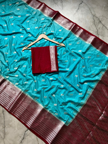 Banarasi Semi Katan Sarees