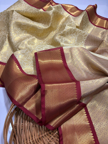 Premium Soft Banarasi Tissue Silk Saree