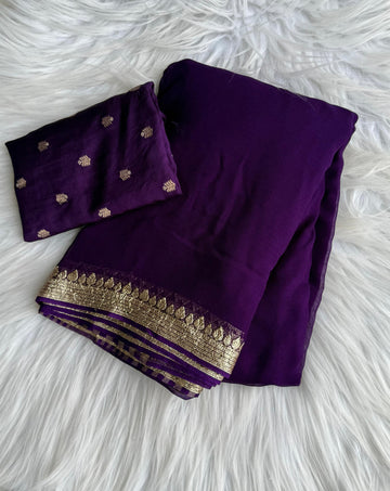 Premium Soft Viscouse Georgette Saree