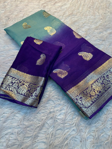 Soft Viscouse Georgette Sarees