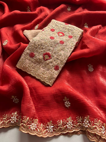 Soft Crunchy Saree