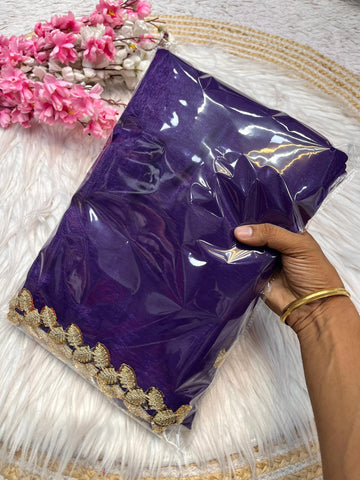 Trendy Crunchy Silk Saree