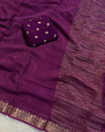 Pure Soft Chinon Viscose Sarees