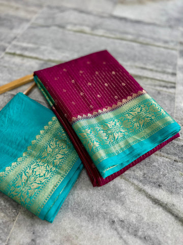 Soft Banarasi Chiniya Silk Saree