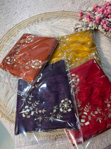 Premium Zardozi Handwork Sarees