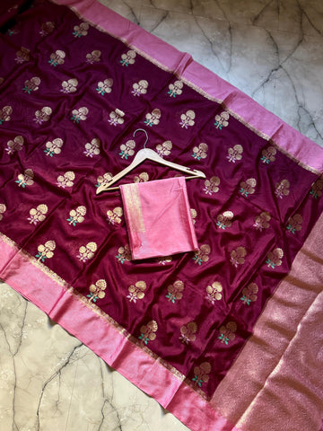 Soft Banarasi Warm Silk Sarees