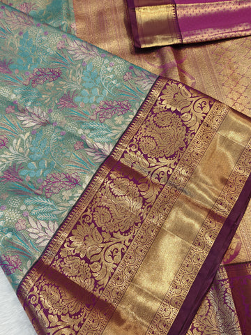 Semi Kanchipattu Saree