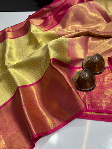 Soft Banarasi Tissue Pattu Silk
