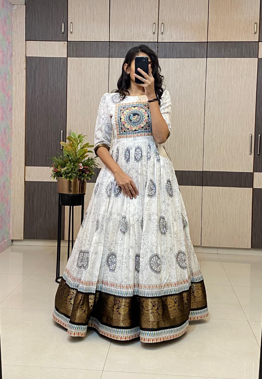 Designer Kalamkari Gown Divisha Collections Designer Kalamkari Gown Divisha Collections