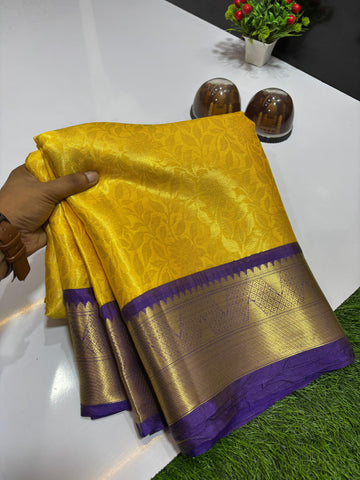 Pure Banarasi Soft Tissue Silk Saree