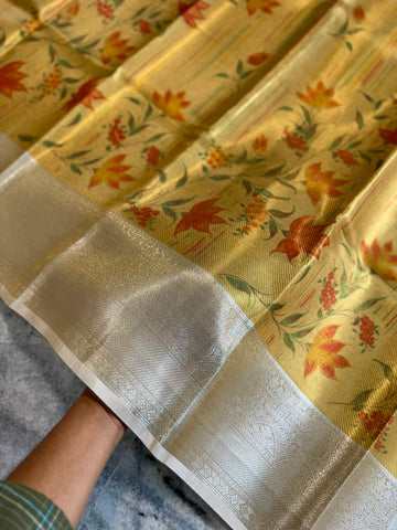 Soft Banarasi Tissue Silk Saree