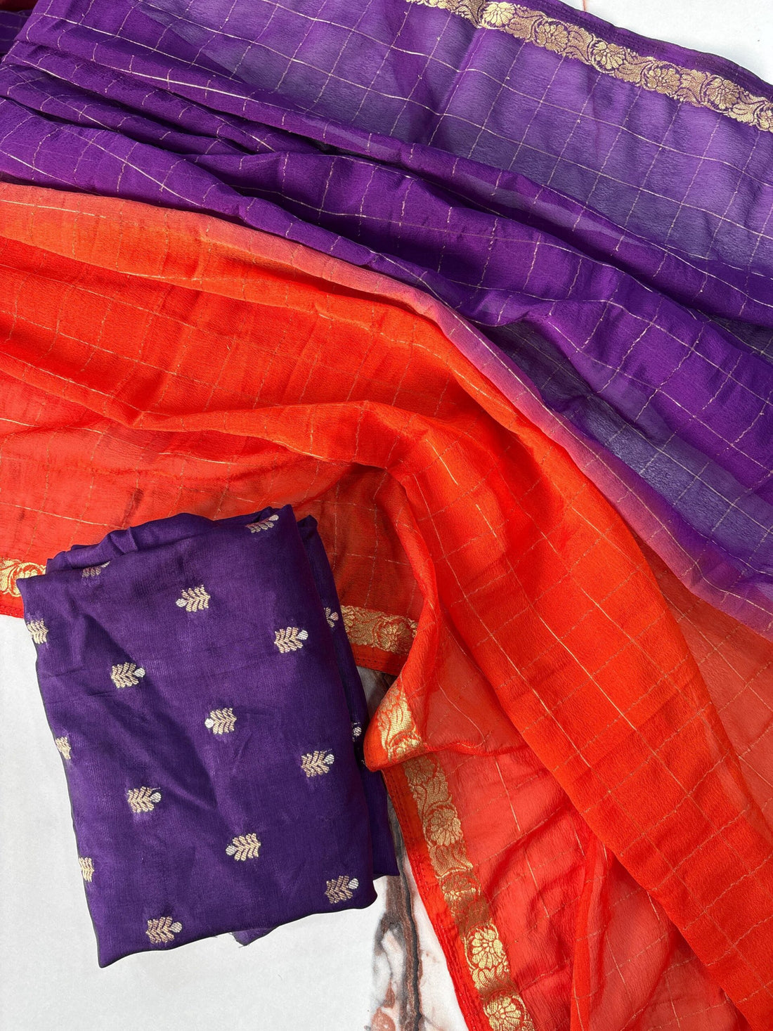 Trending Chex with Viscose Chinnon Saree