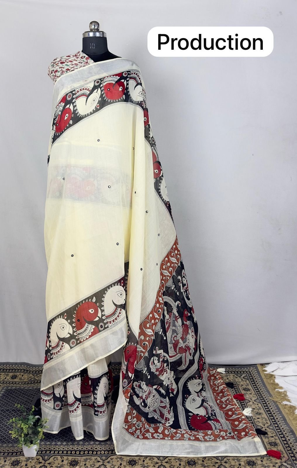 Lenin Saree with mirror work