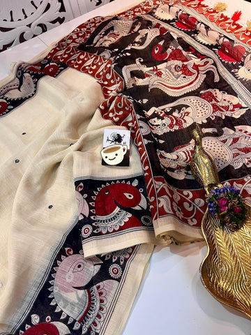 Lenin Saree with mirror work