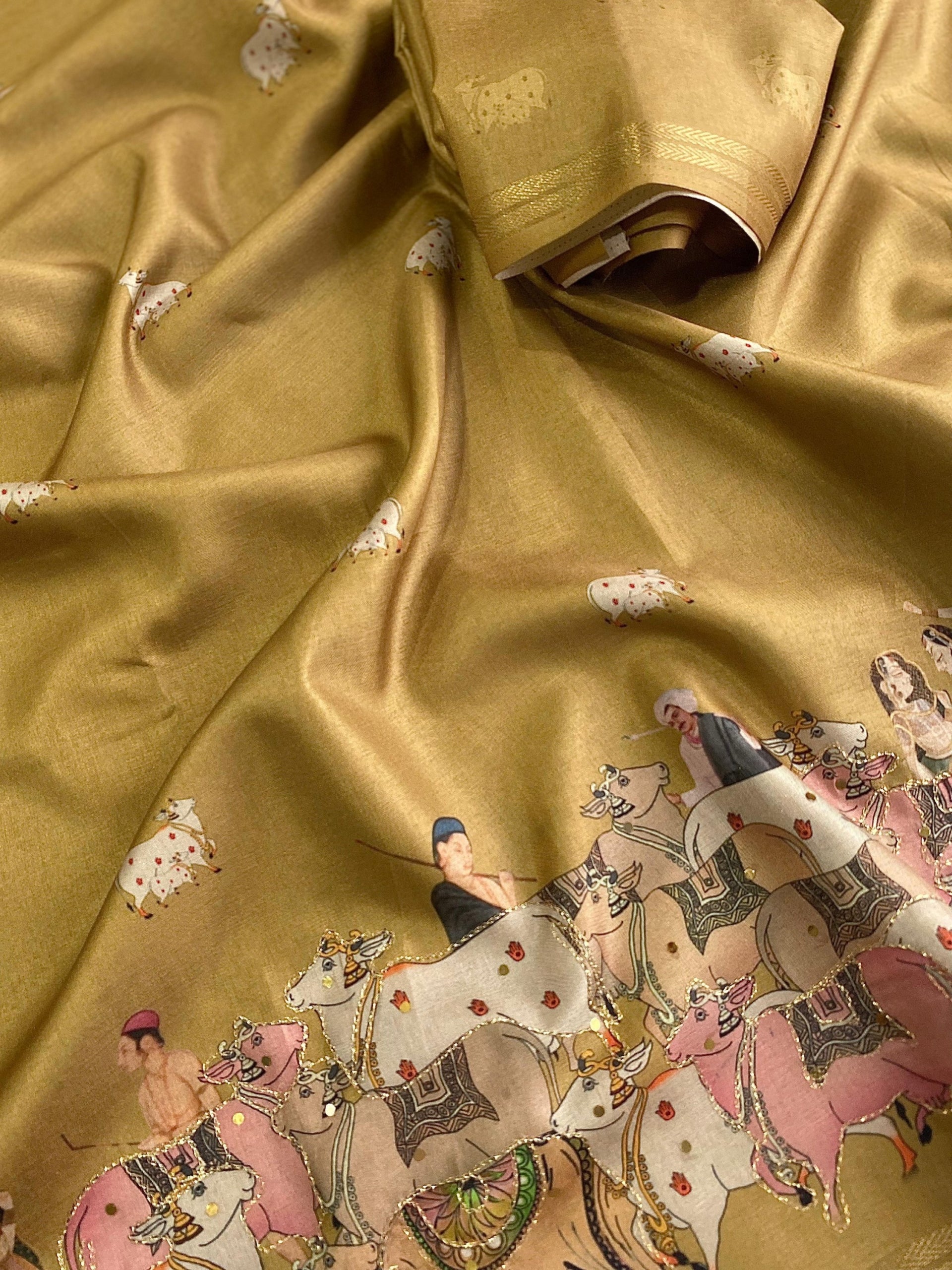 Premium Dola silk sarees with embroidery