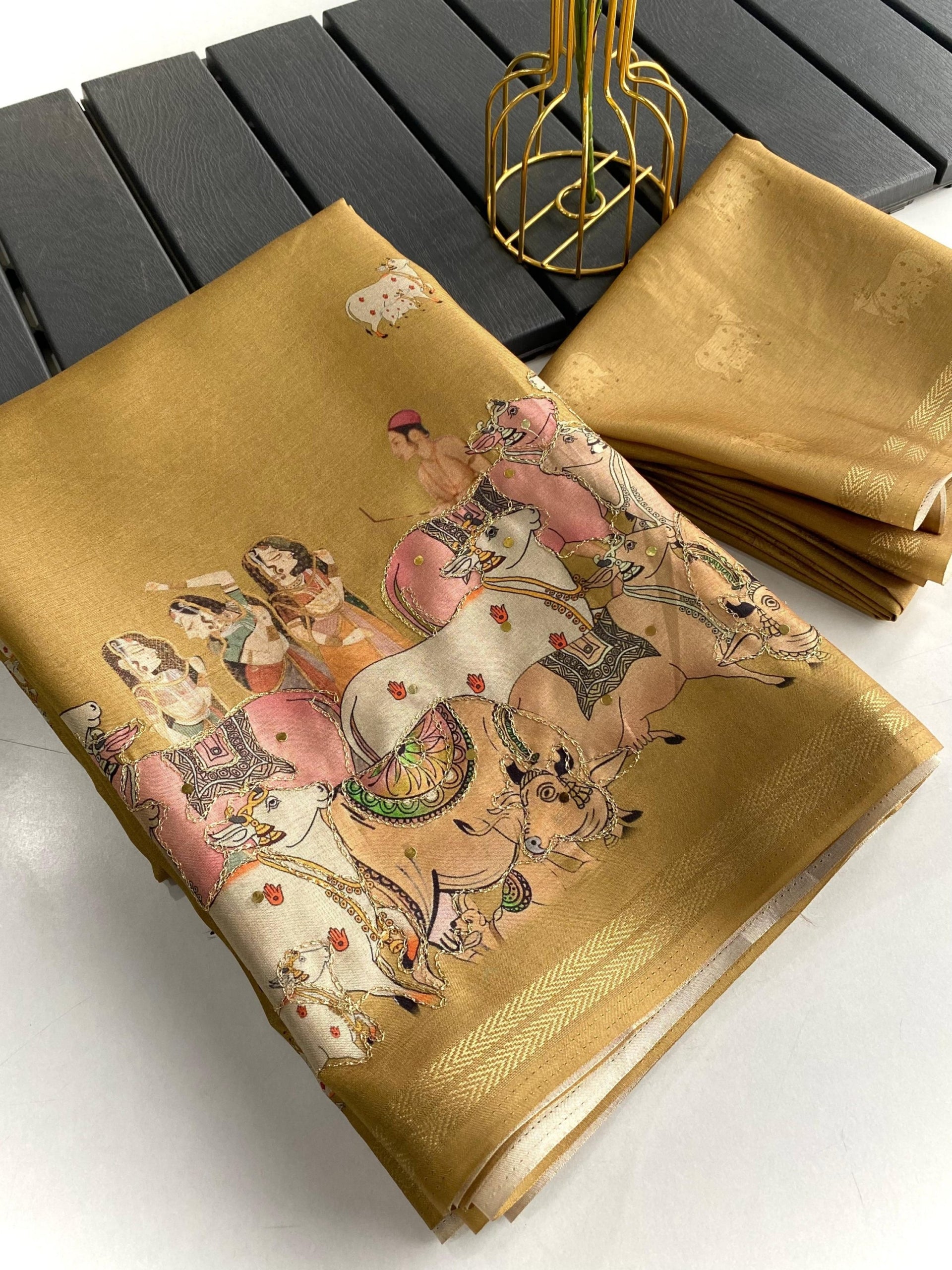 Premium Dola silk sarees with embroidery