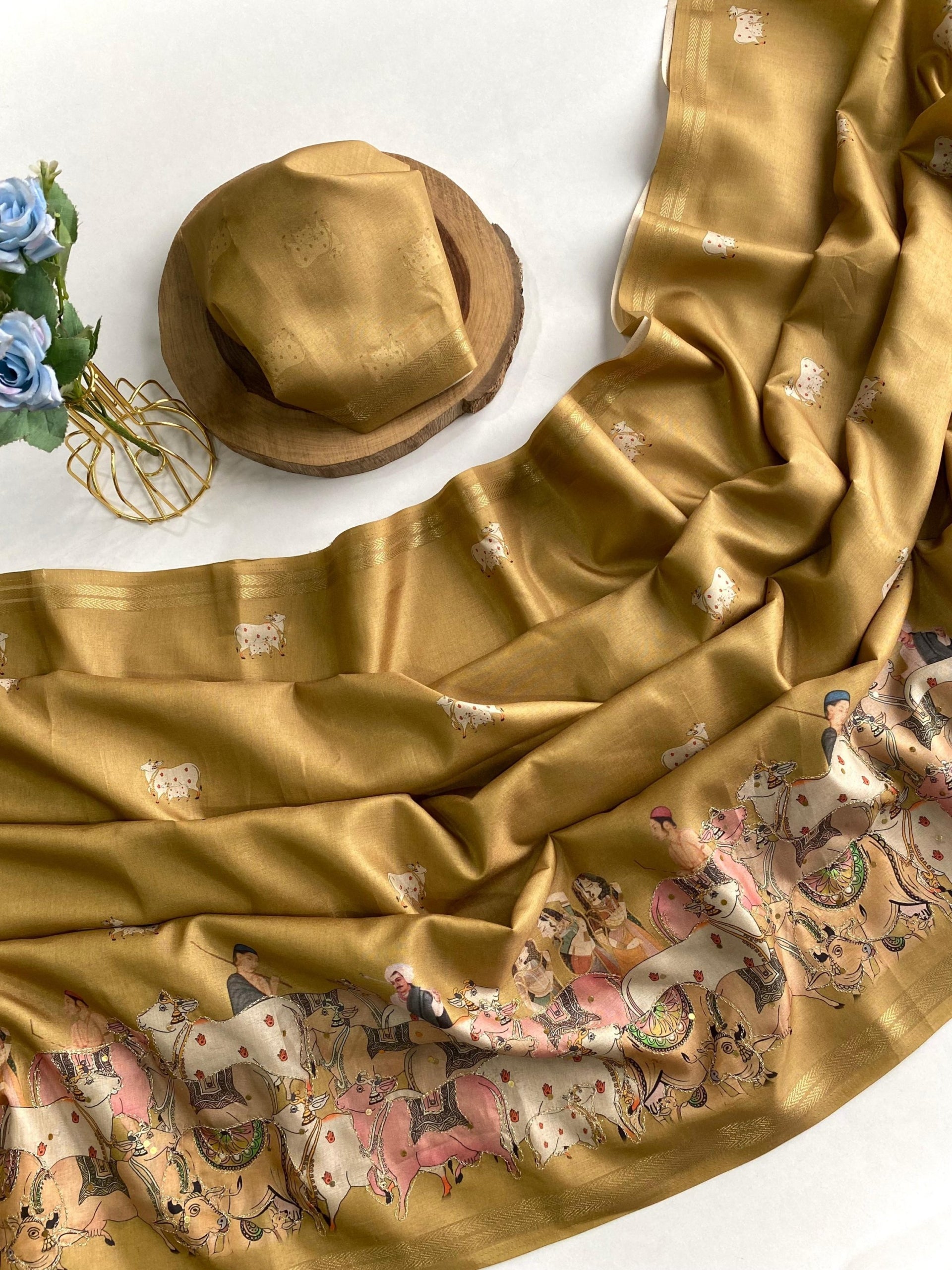 Premium Dola silk sarees with embroidery