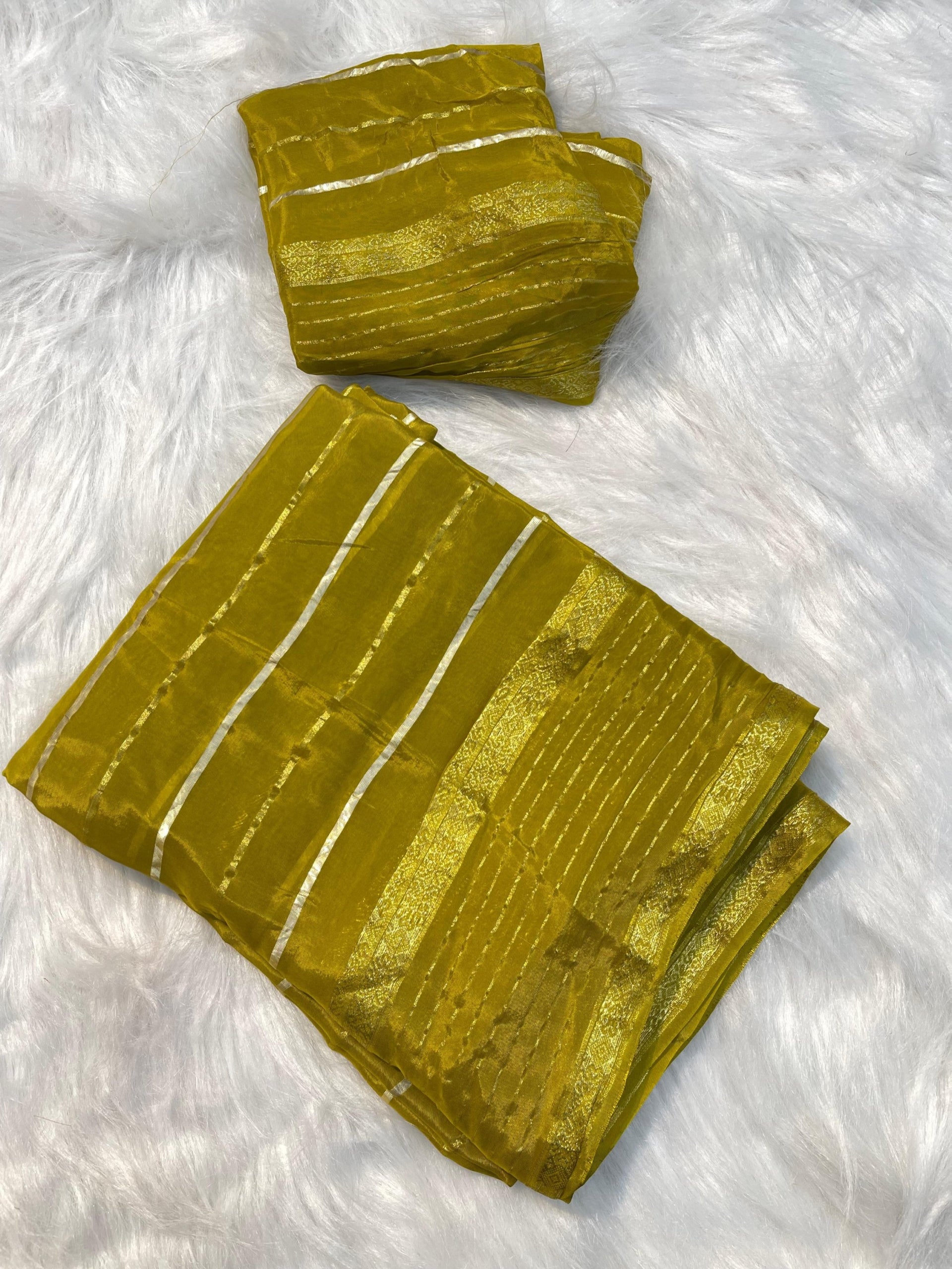 Pure Matka Silk with stripes