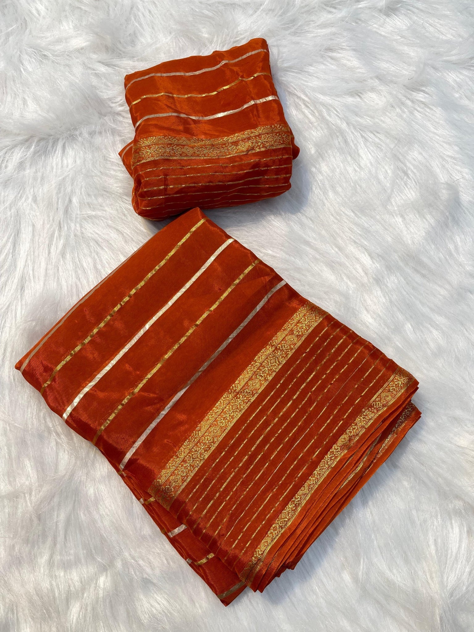 Pure Matka Silk with stripes