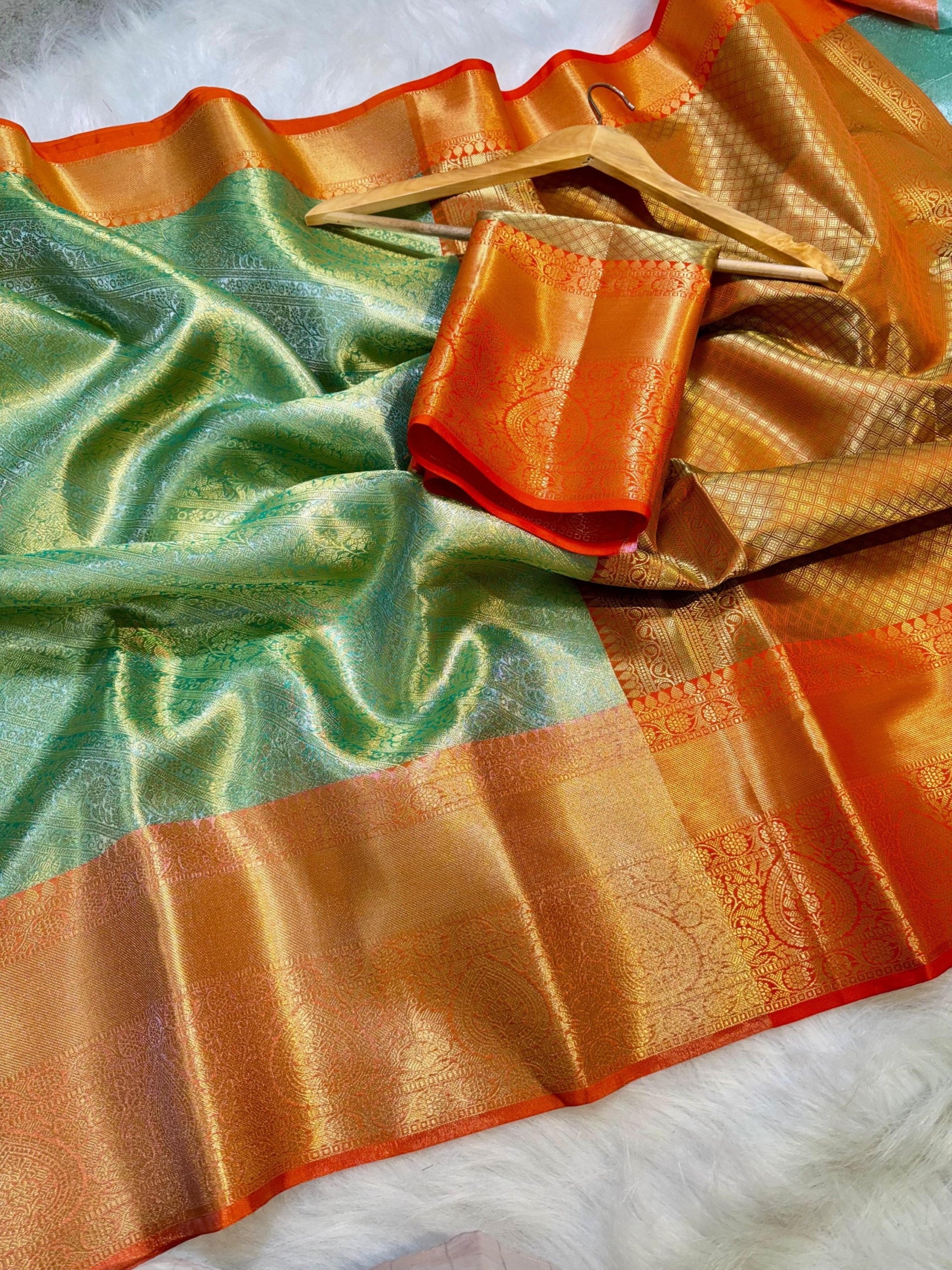 kanchipuram tissue silk saree