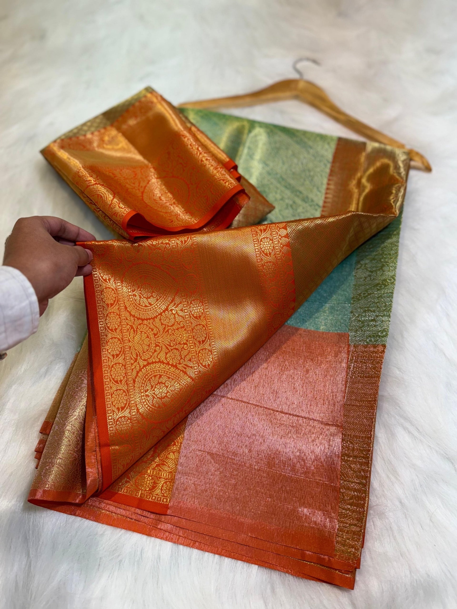 kanchipuram tissue silk saree