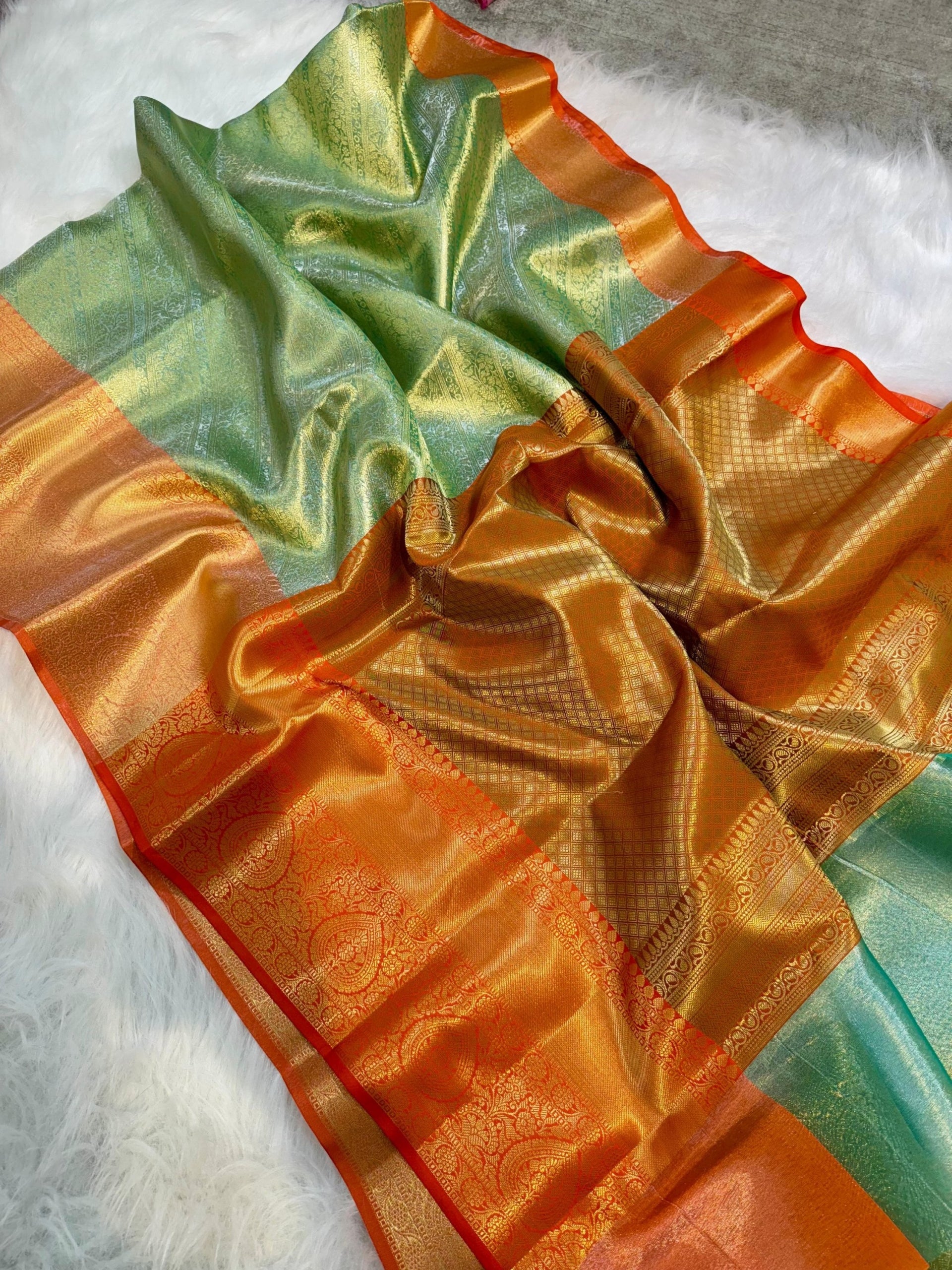 kanchipuram tissue silk saree