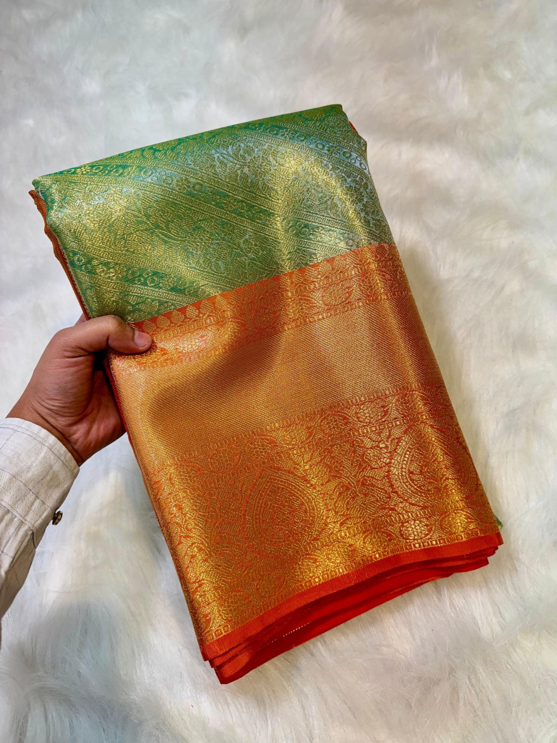 kanchipuram tissue silk saree