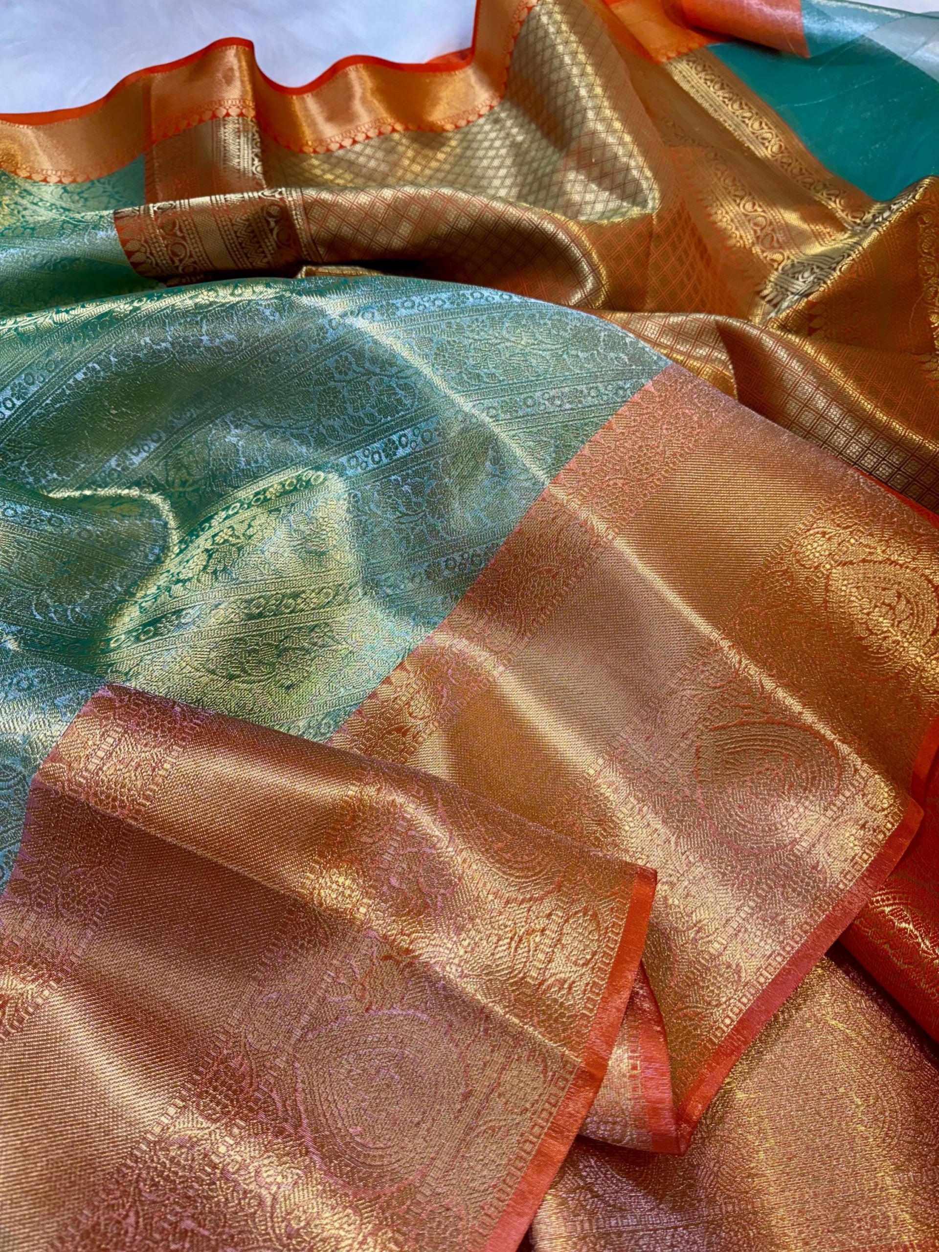 kanchipuram tissue silk saree