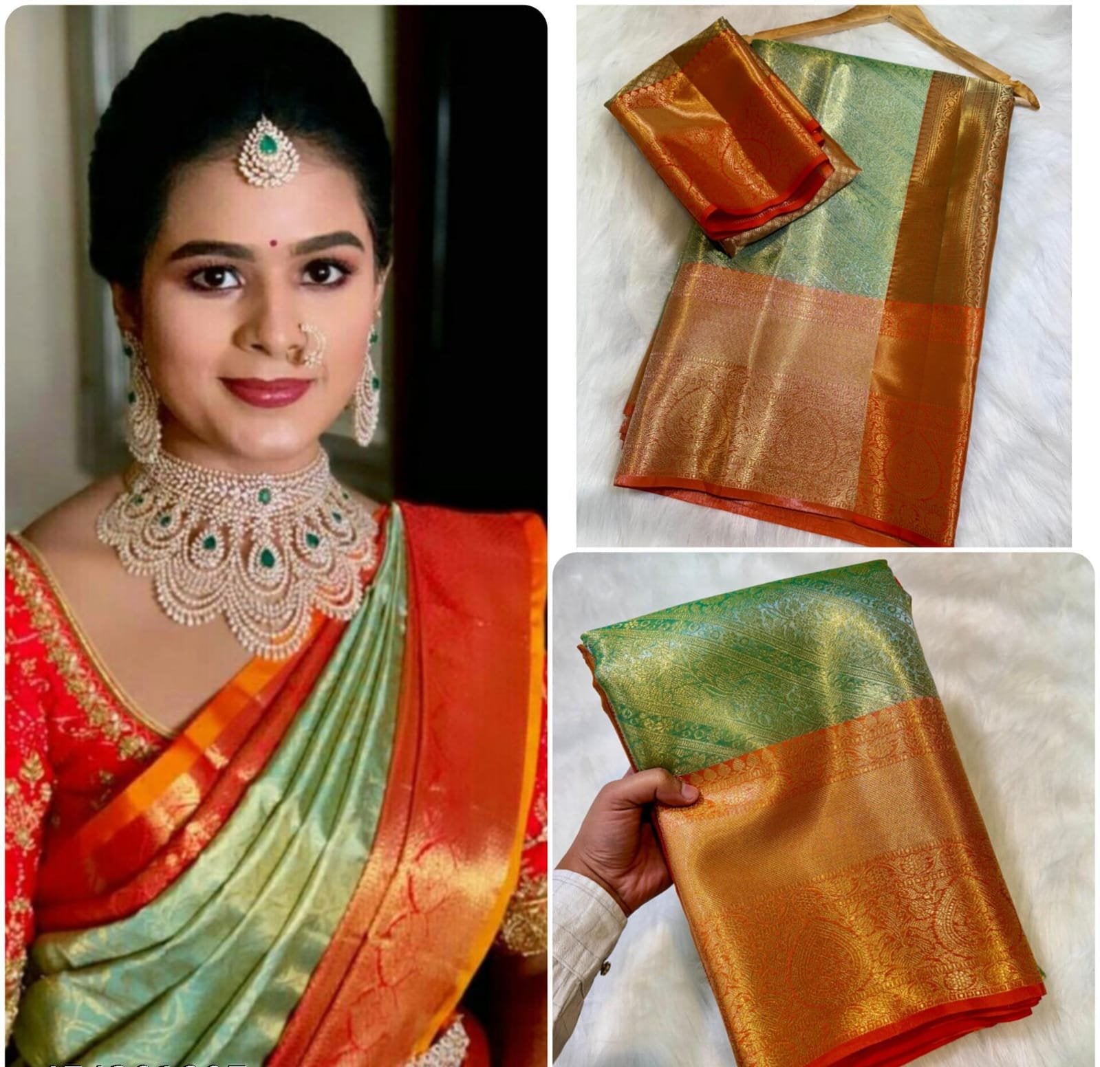kanchipuram tissue silk saree