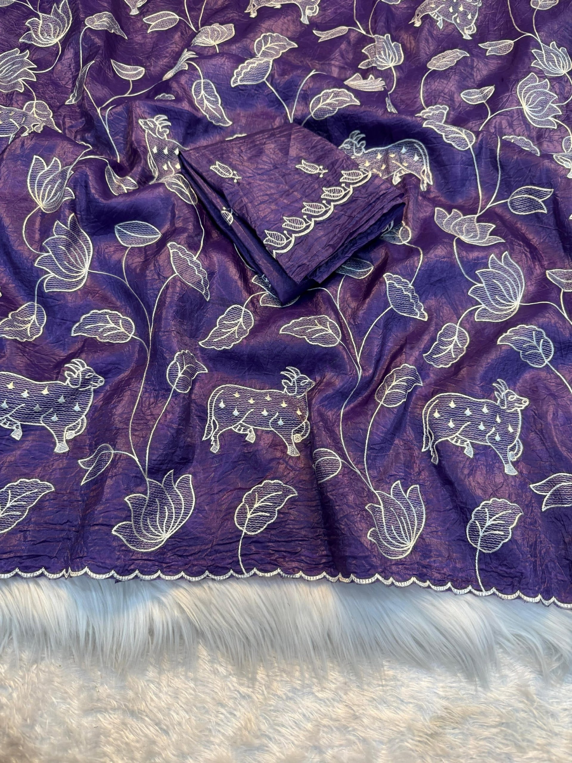 Soft Crunchy designer Saree