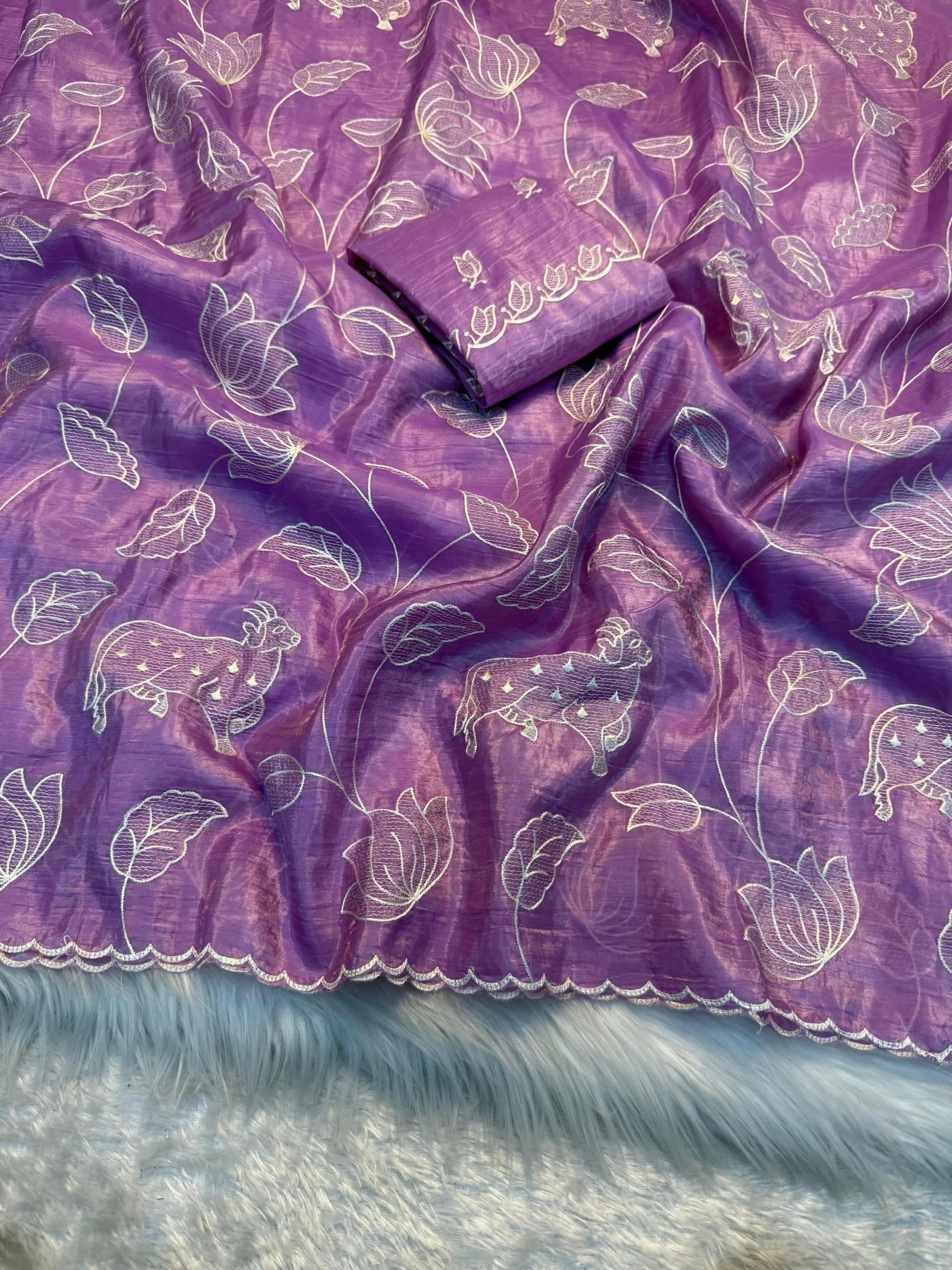 Soft Crunchy designer Saree
