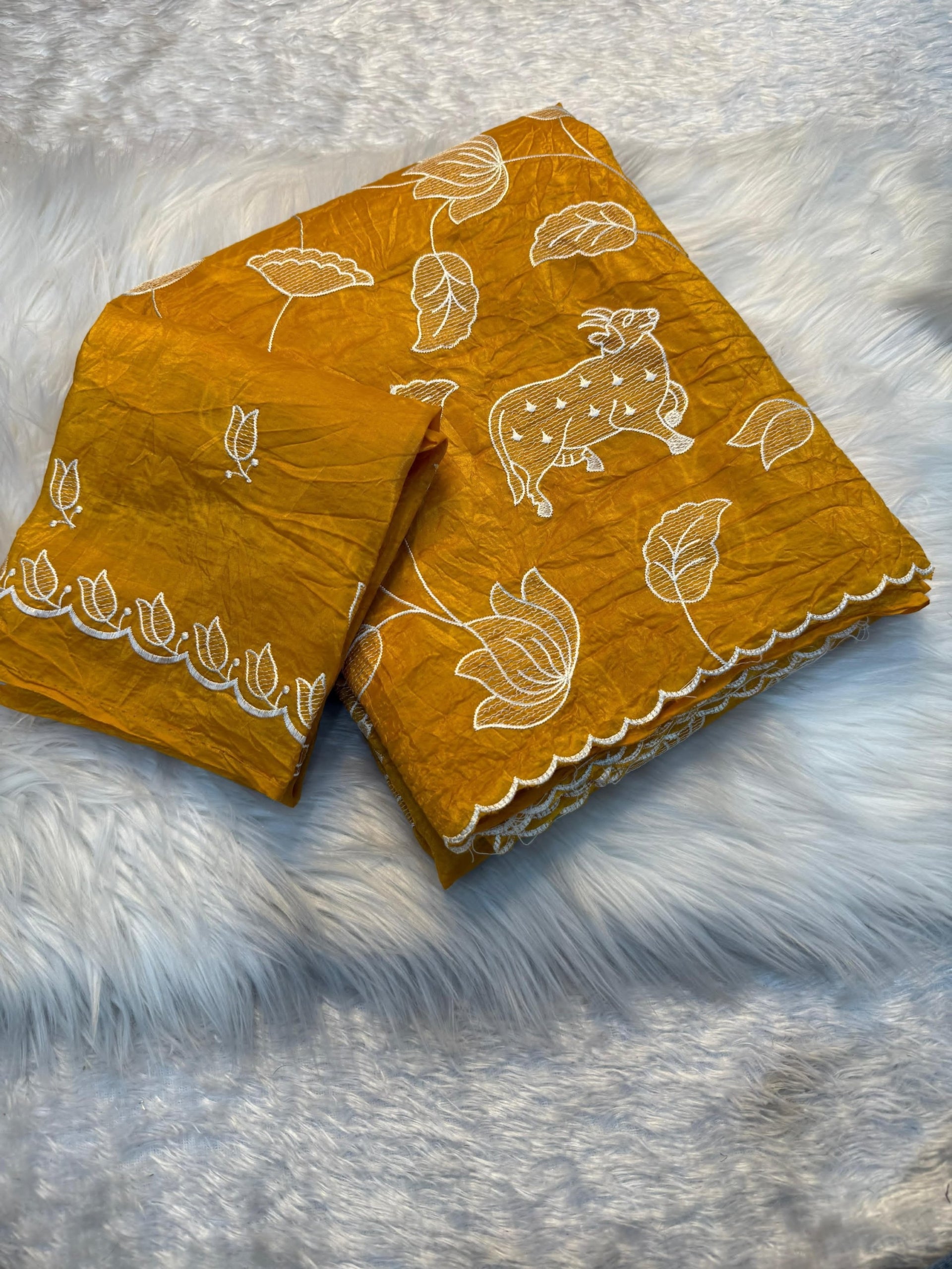 Soft Crunchy designer Saree