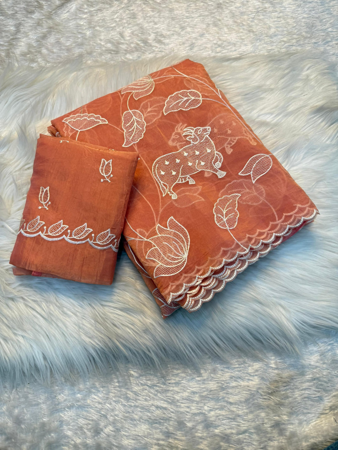 Soft Crunchy designer Saree
