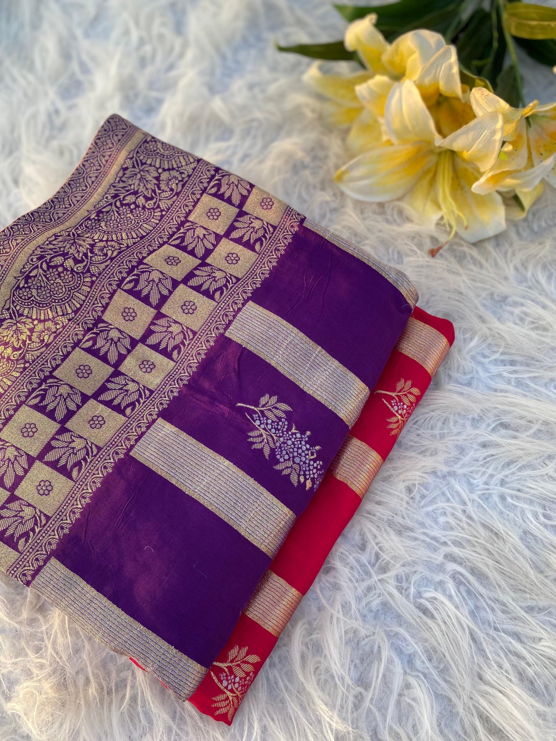 Soft Mushroo Silk Saree