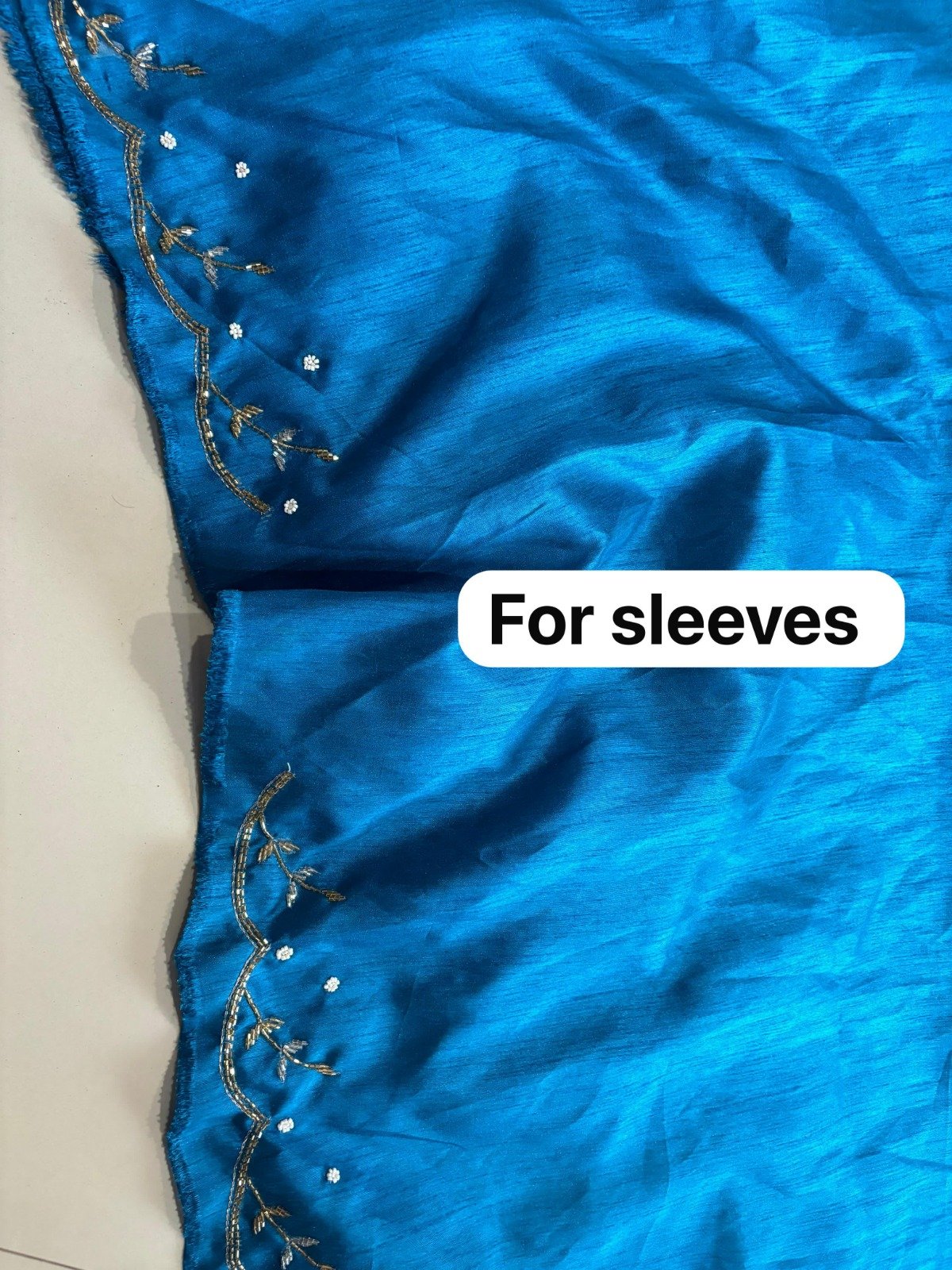 Soft Chinnon Saree with Cutdana Work