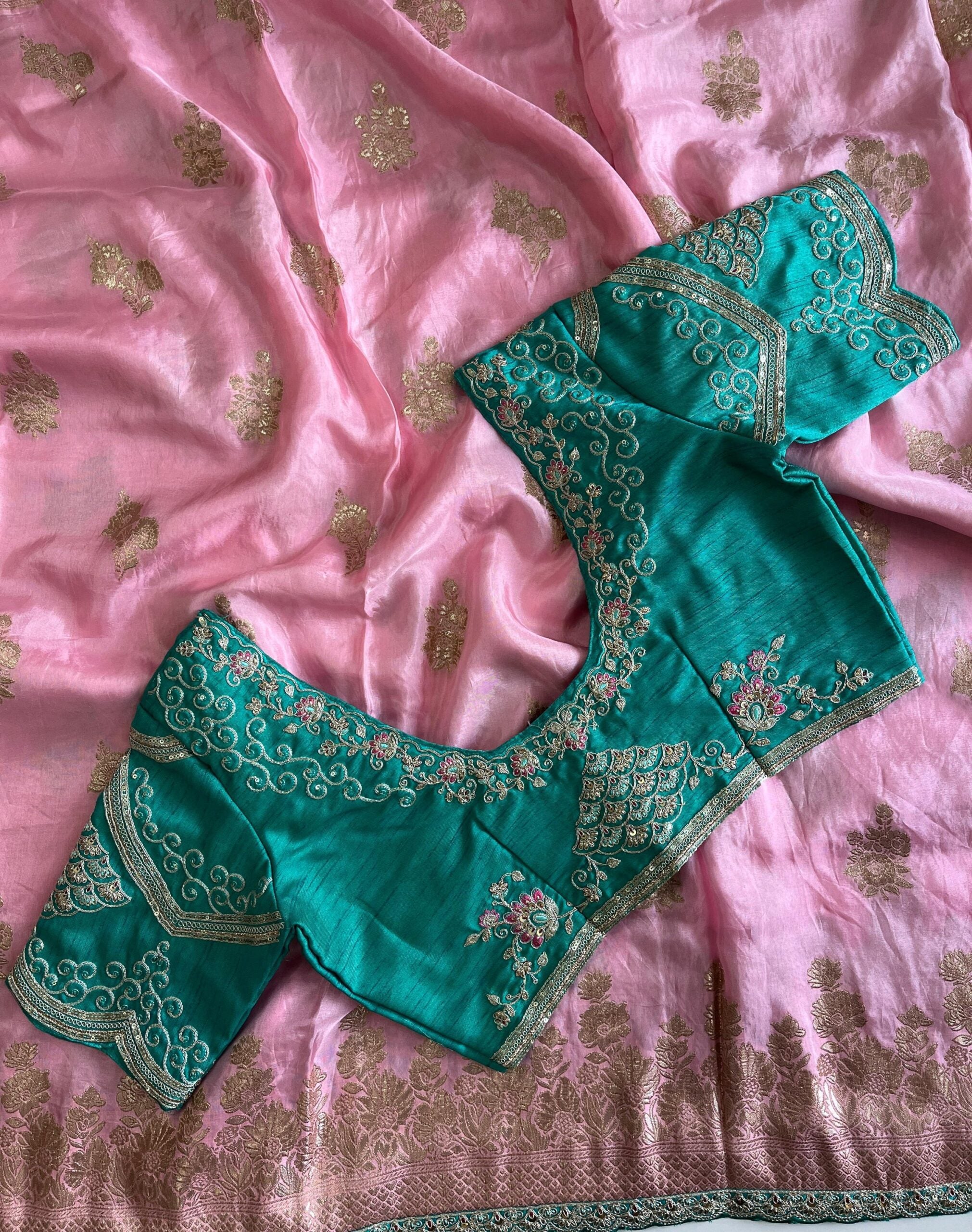 Premium Pure Banarasi Pattu Saree With Stitched Blouse