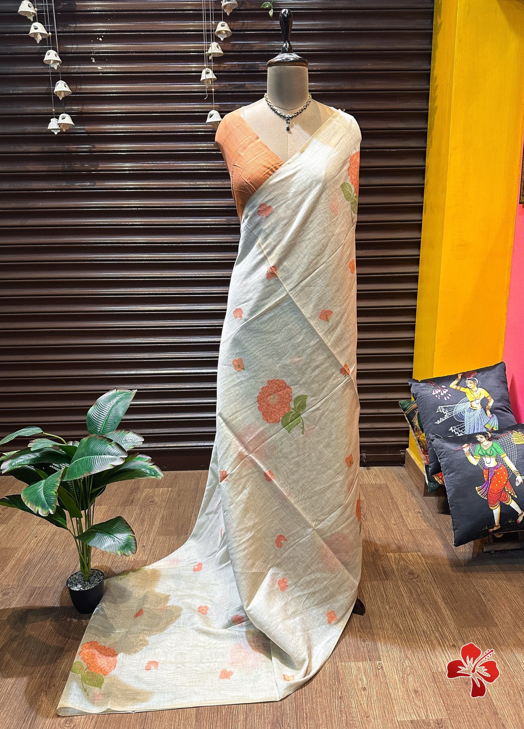 Jamdhani Mul Mul Cotton Sarees