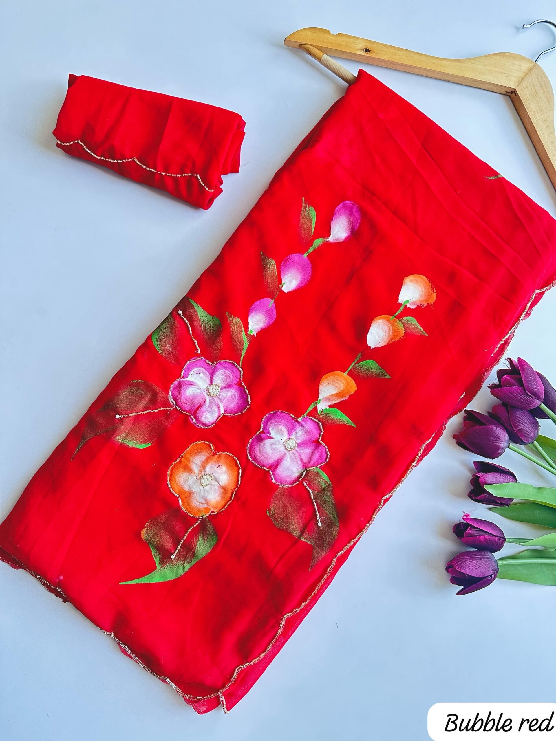 Exclusive Georgette with Handwork