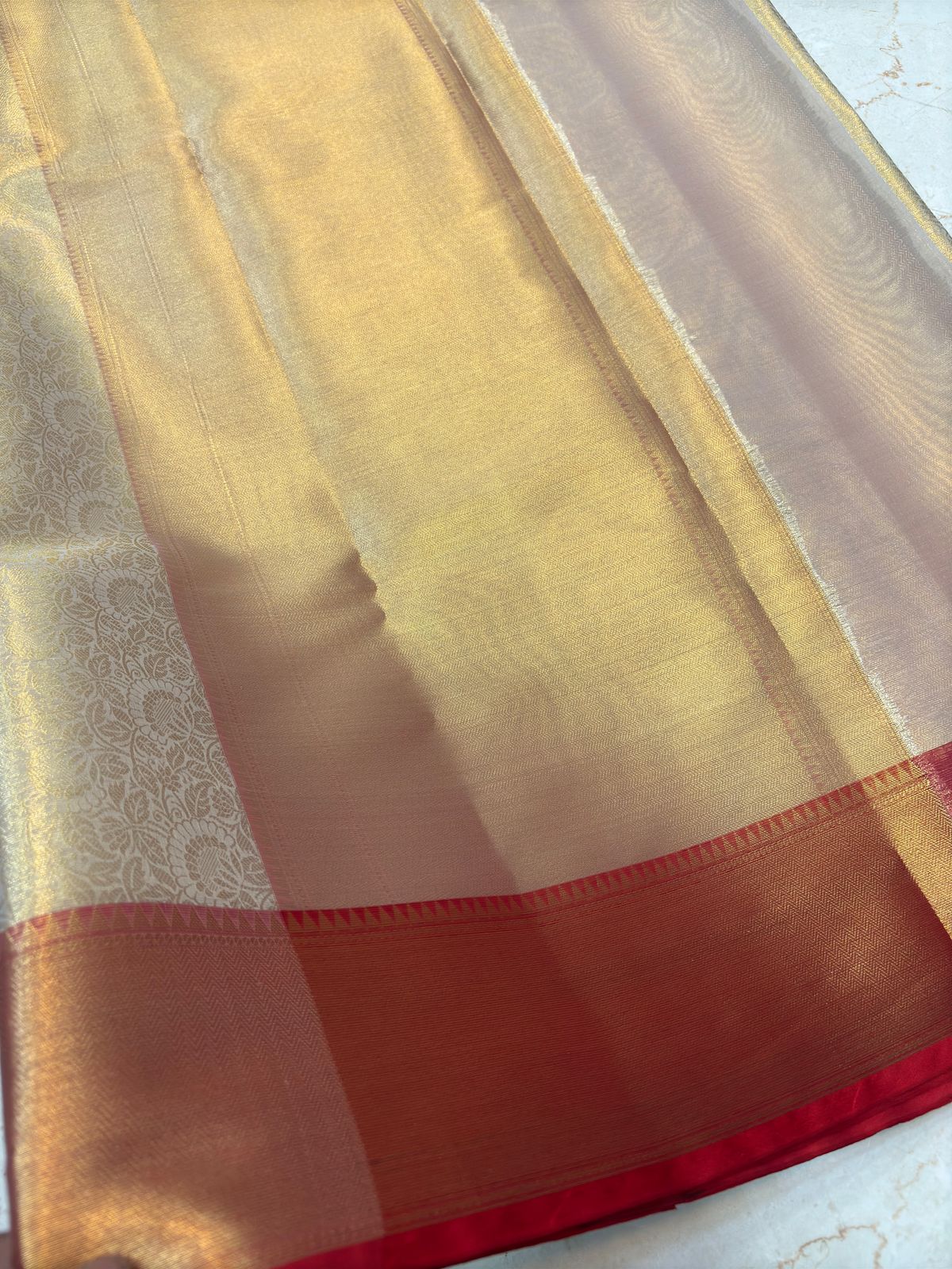 Premium Cream Soft Banarasi Silk