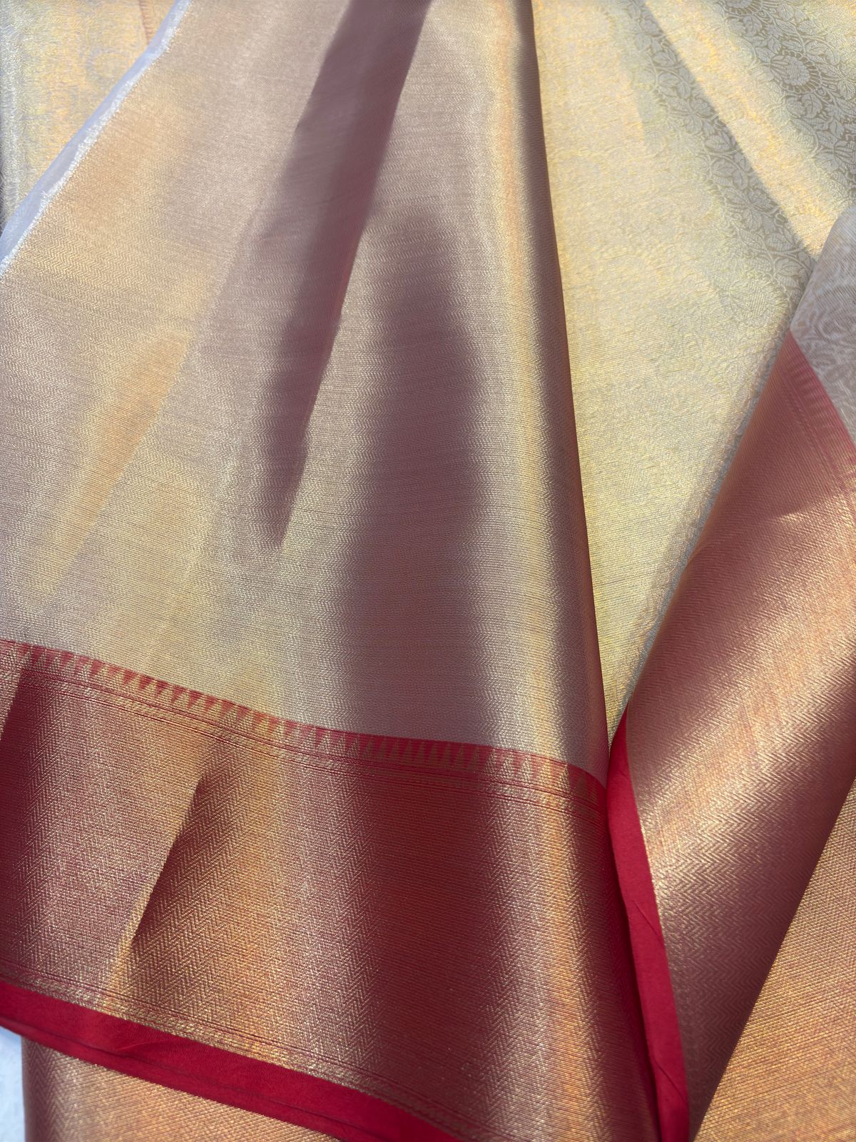 Premium Cream Soft Banarasi Silk