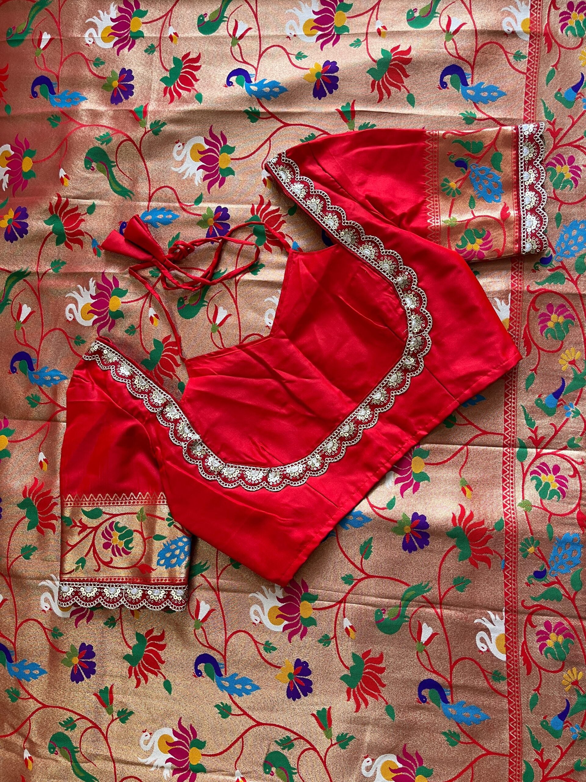 Premium Saree &amp; Stitched Blouse Combo