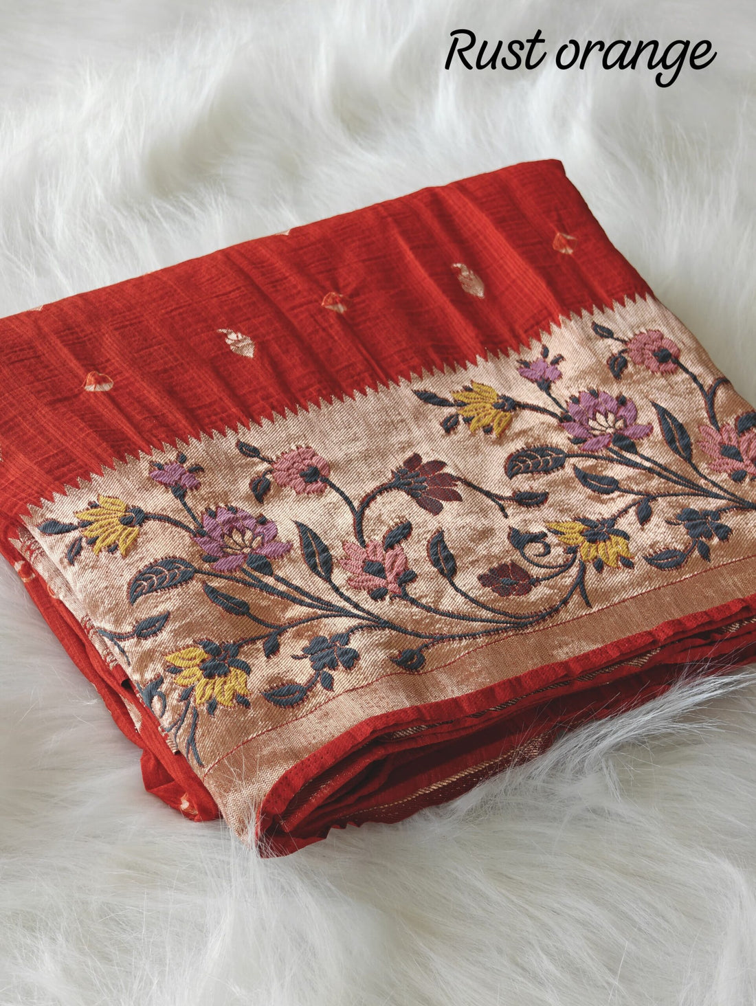 PURE VISCOSE RAW SILK SAREE