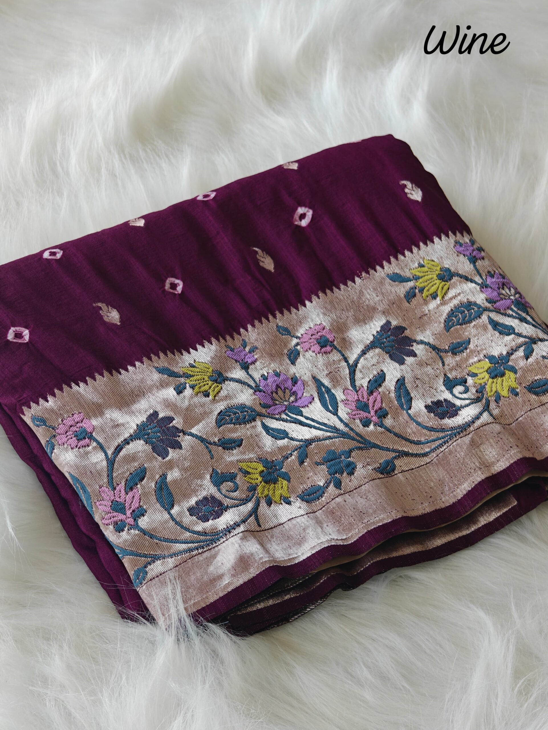 PURE VISCOSE RAW SILK SAREE
