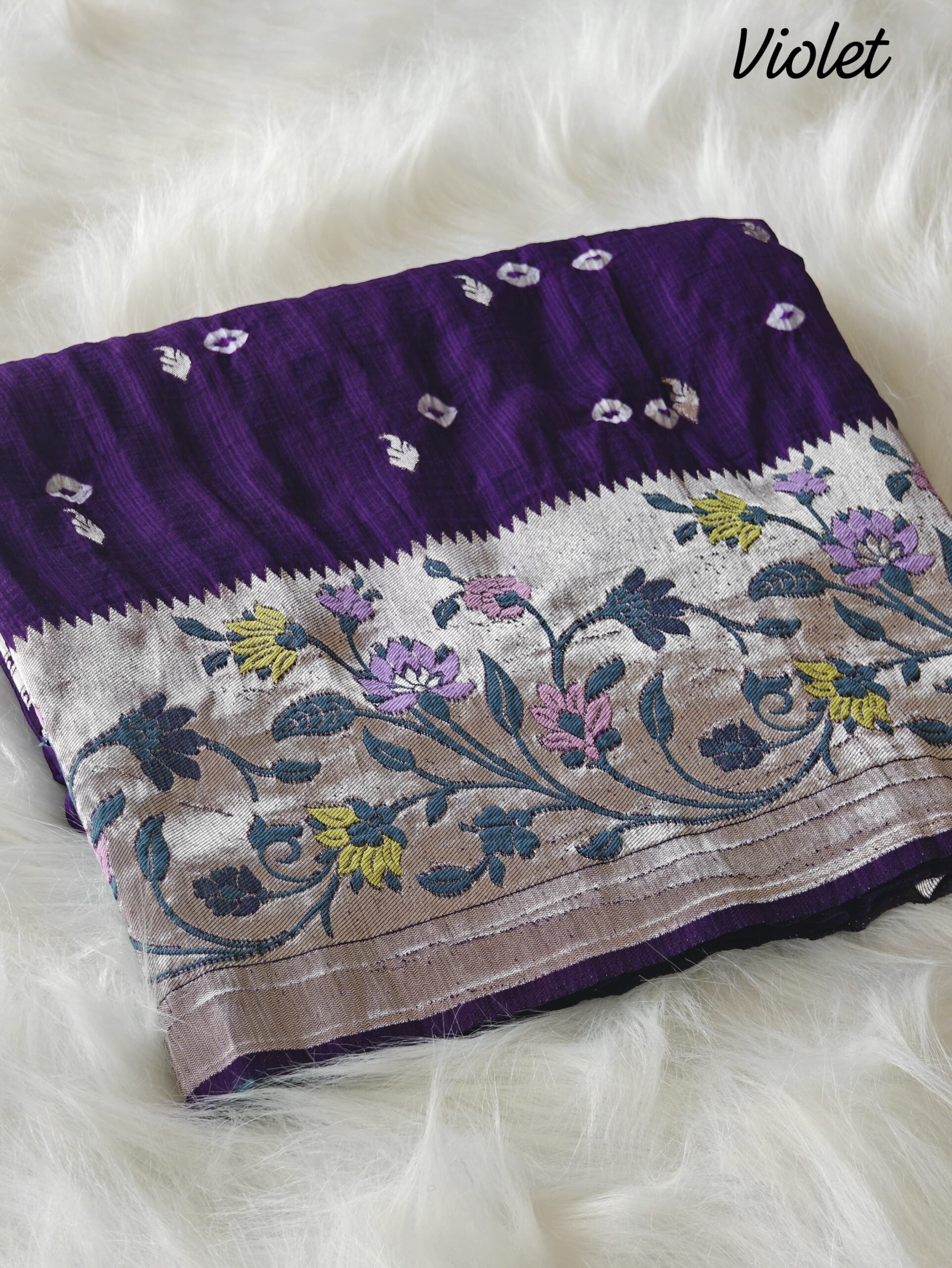 PURE VISCOSE RAW SILK SAREE
