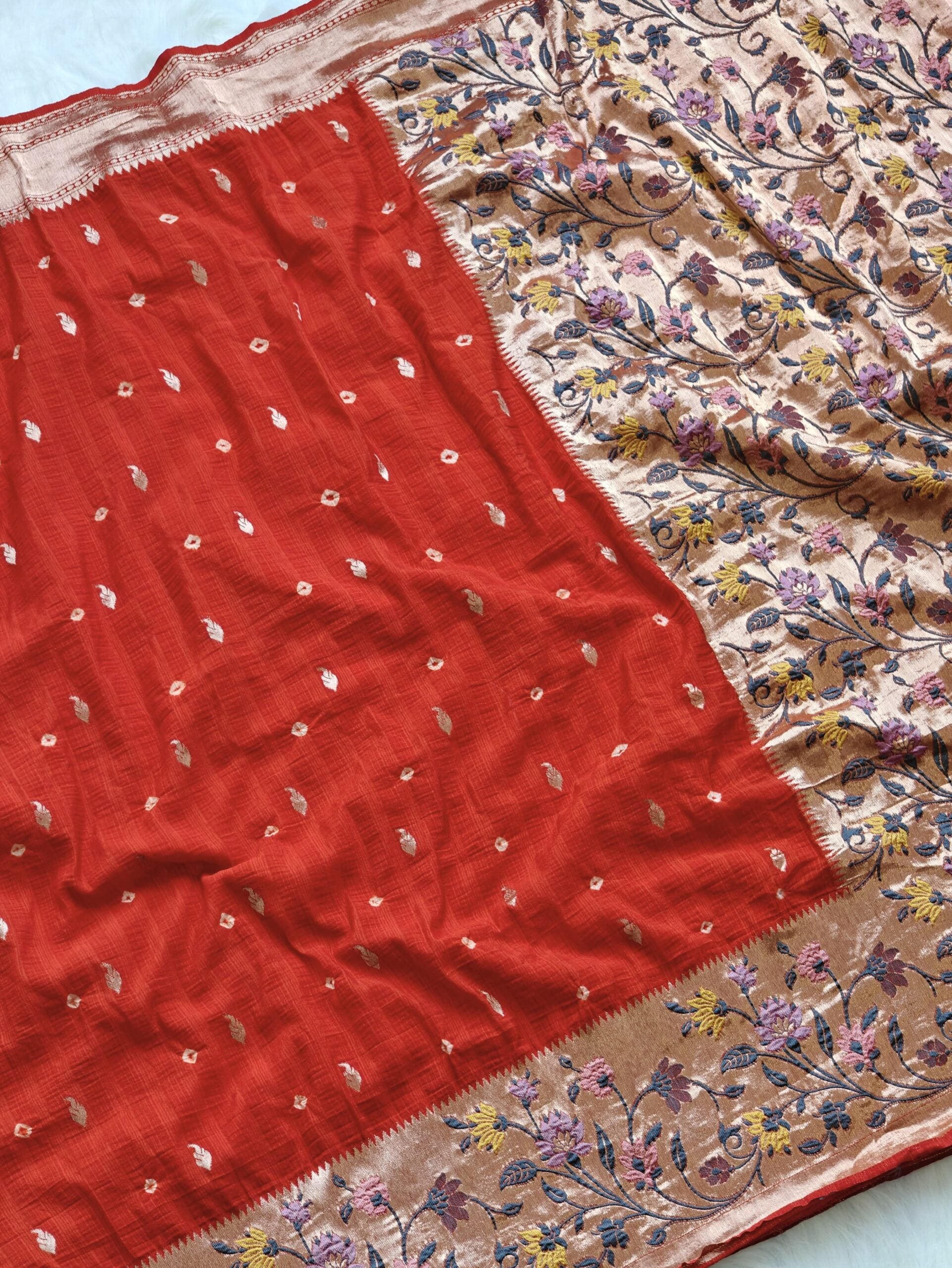 PURE VISCOSE RAW SILK SAREE